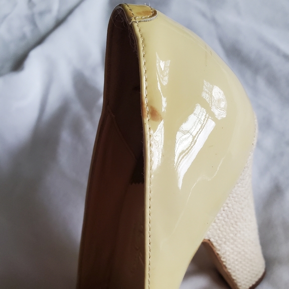 Cole Haan Nike Air Yellow Peep Toe Heels - Picture 15 of 16